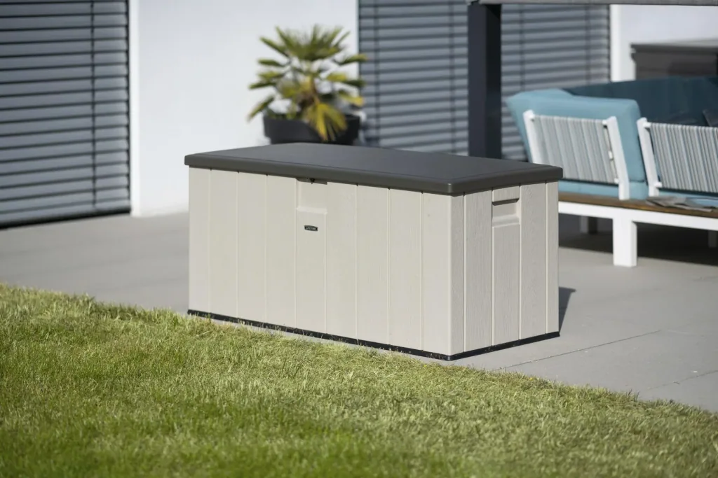 Lifetime Kissenbox 570 L Lichtgrau 150.7×71.9×69.1 cm – wetterfeste Auflagenbox aus HDPE