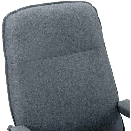 Massageliege verstellbar mit Fußhocker Stoff hellgrau
