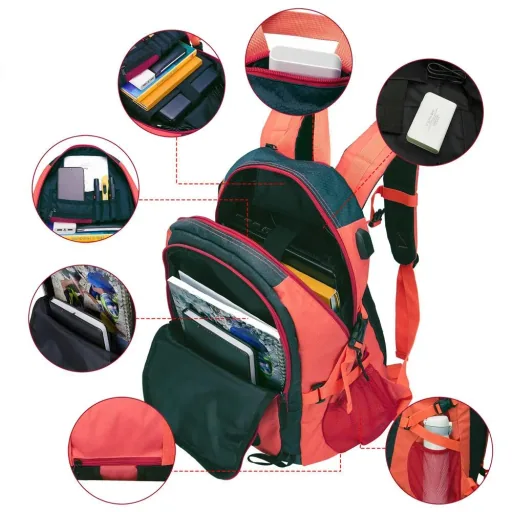 Sport- und Freizeit Rucksack 25L rot