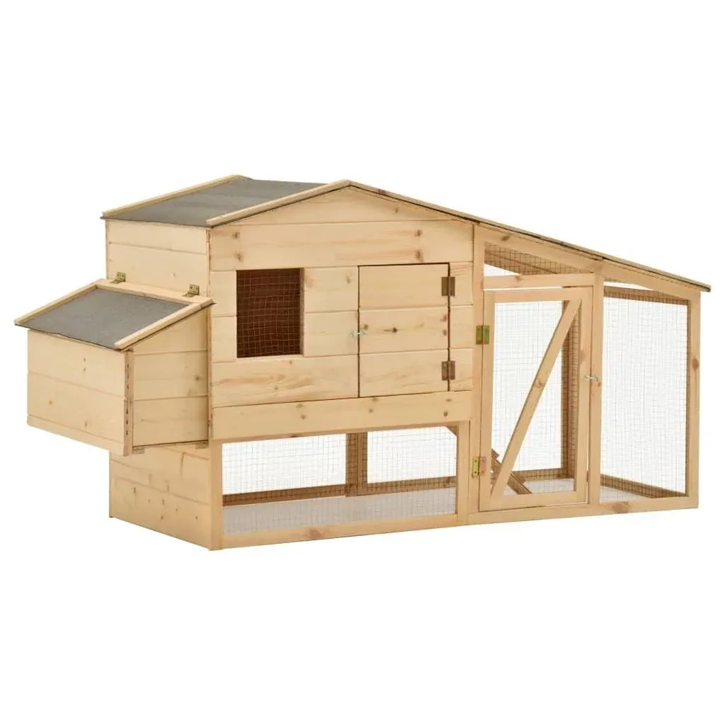 Hühnerstall 178x67x92 cm massiv gre