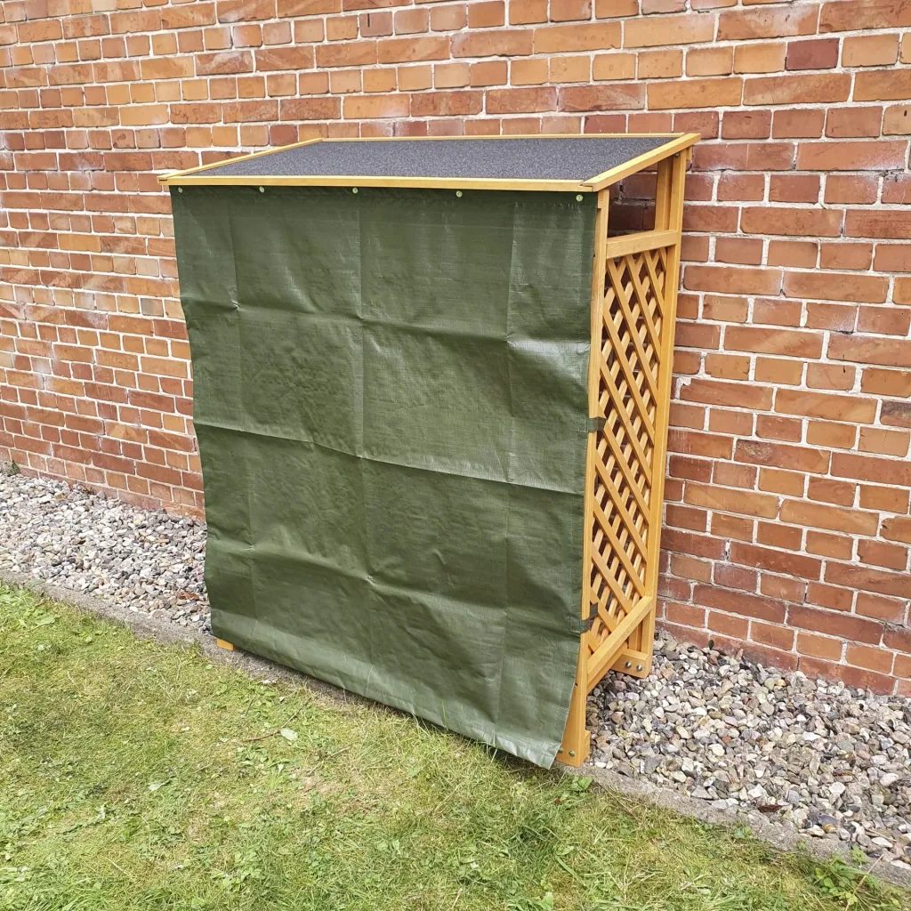 Kaminholzregal "Speyer" hb mit Wetterschutz