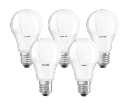 LED Glühlampe mit 5,5 Watt, E27, warmweiß - 5 Stück