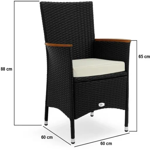 Gartenset Korfu 9-teilig und für 4 Personen