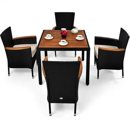 Gartenset Korfu 9-teilig und für 4 Personen