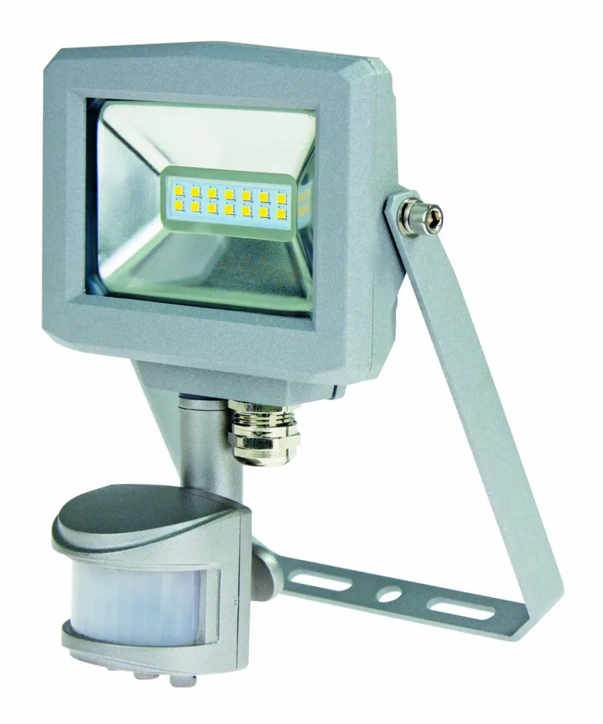 LED-Strahler Slimline 10W, IP44, mit Bewegungsmelder und Samsung-Chip, ohne Zuleitung