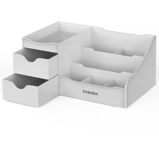 Make-up-Organizer hellgrau