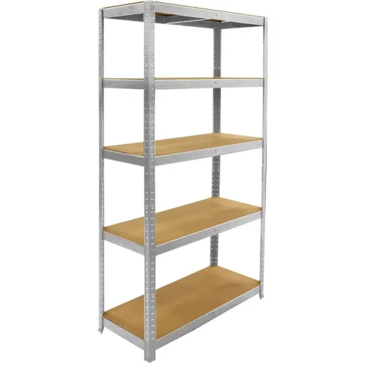 Metall-Lagerregal / Regaleinheit mit 5 Fachböden - 875kg Tragkraft - (BxTxH) 90x40x180cm - 175kg pro Fachboden