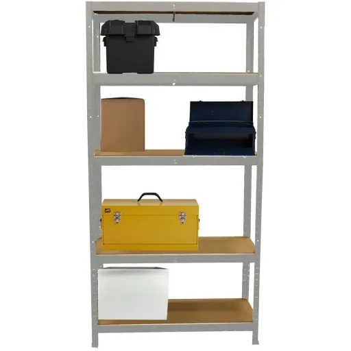 Metall-Lagerregal / Regaleinheit mit 5 Fachböden - 875kg Tragkraft - (BxTxH) 90x40x180cm - 175kg pro Fachboden