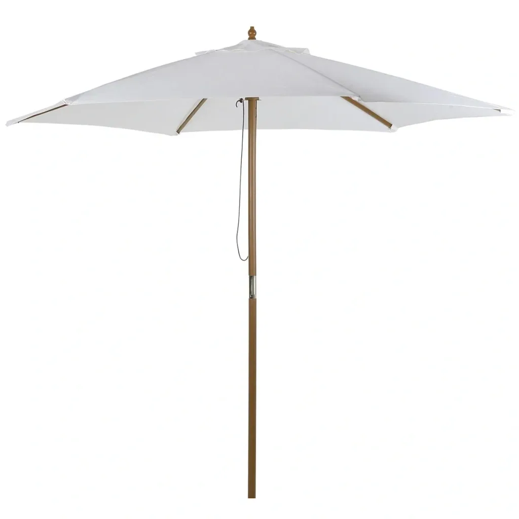 Sonnenschirmmarkise 3-Stufen-Bambus 180/ Polyestercreme